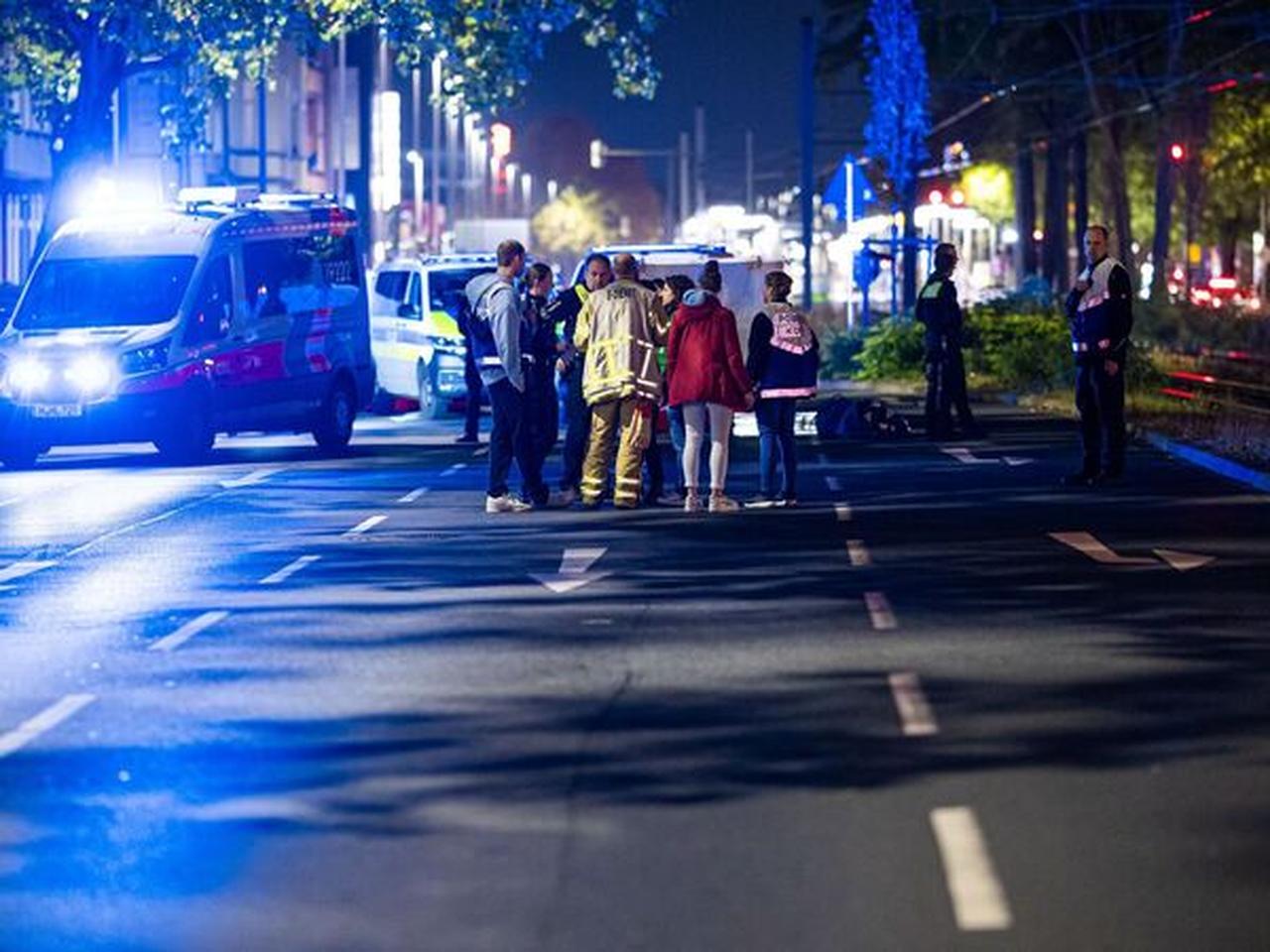 Emergency services are at the scene after a shooting in Hanover, Germany. (Photo via Tagesspiegel/DPA)