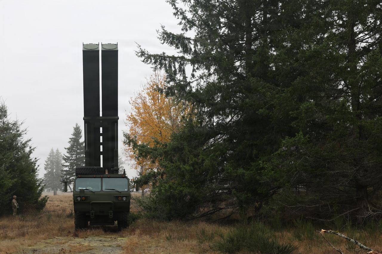 The United States Army's long range hypersonic weapon (LRHW), Dark Eagle  at an unspecified location and time during a test. (Photo via US Army)