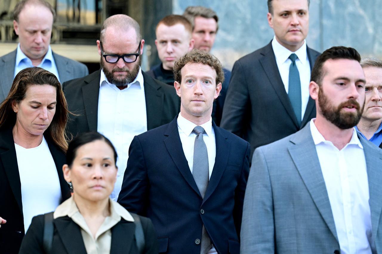 Meta CEO Mark Zuckerberg leaves the Los Angeles Superior Court after testifying in Los Angeles, California, February 18, 2026. (AFP Photo)