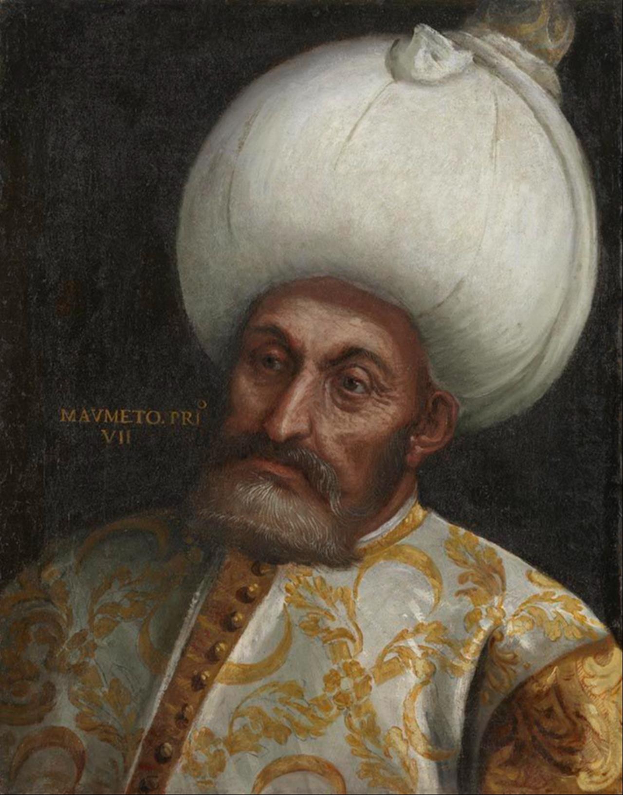 Portrait of Sultan Mehmed I, attributed to a follower of Paolo Veronese, 16th century. (Image via Bavarian State Painting Collections)