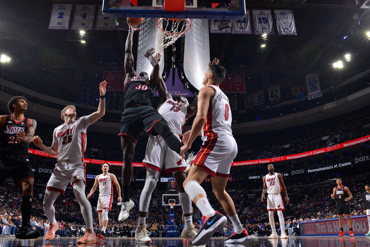 Adem Bona contributes as Philadelphia 76ers beat Miami Heat in NBA matchup