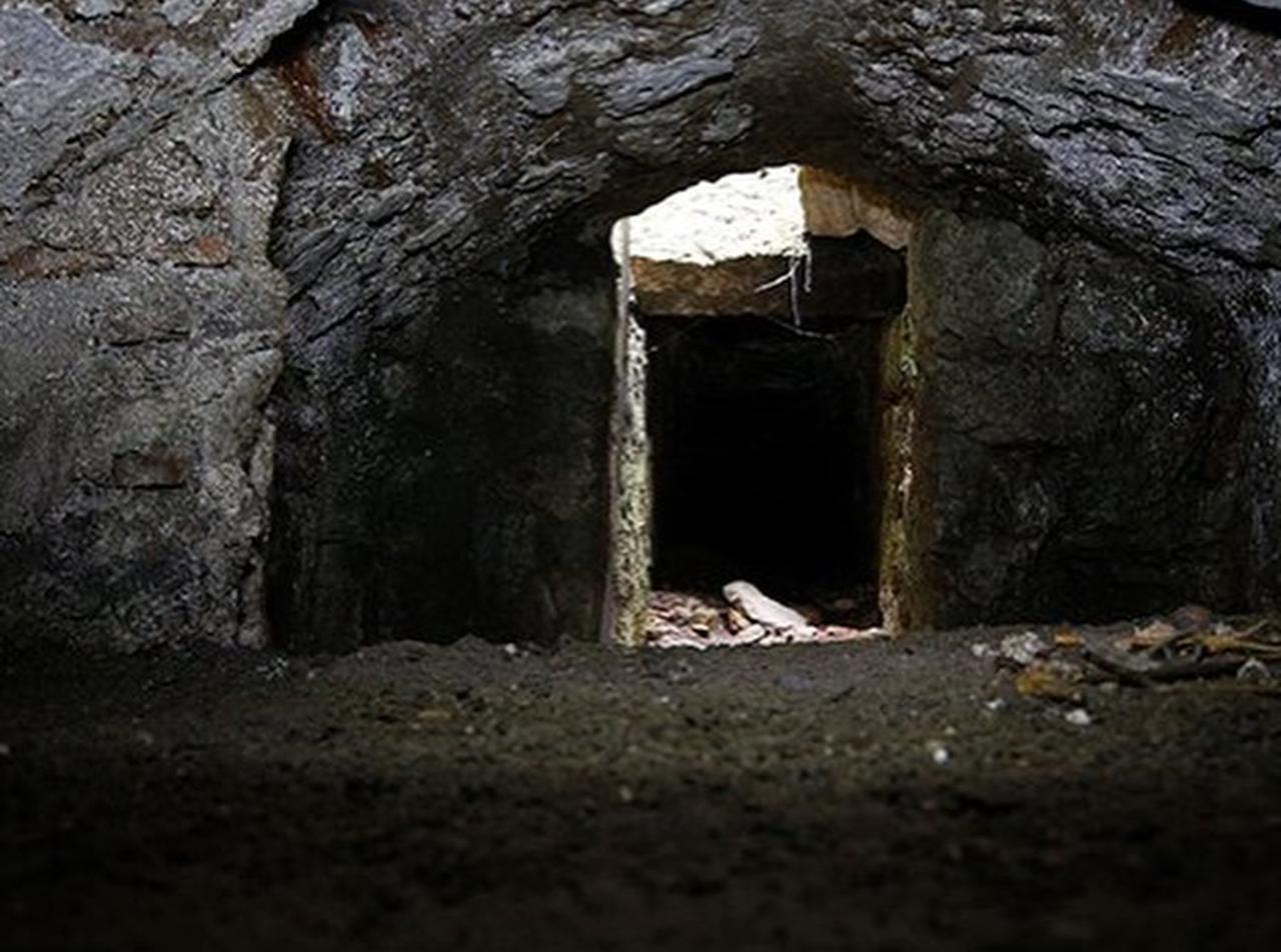 A view inside one of the underground tunnels discovered beneath Hagia Sophia during restoration works in Istanbul, Türkiye, Feb. 27, 2026. (Photo via Ministry of Culture and Tourism)