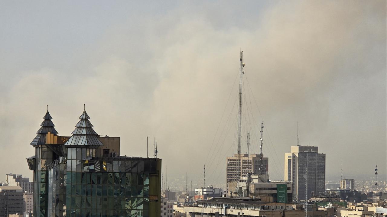Smoke rises over a residential area after an explosion in Tehran, Iran, on February 28, 2026. (AA Photo)