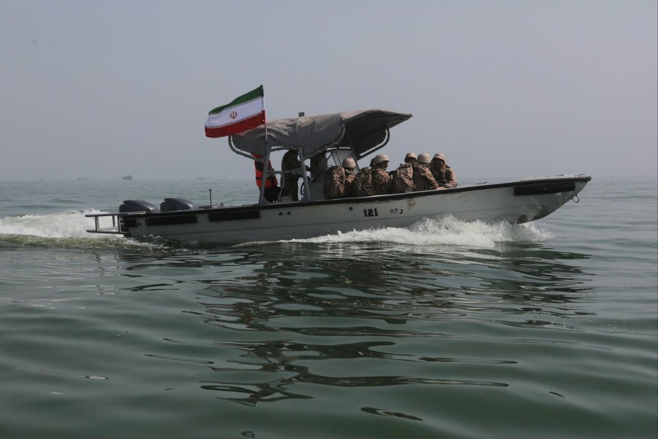Naval units from Iran during a naval drill held at the Port of Bandar Abbas near the Strait of Hormuz in Hormozgan, Iran, February 19, 2026. (Photo via Iranian Army/Handout)