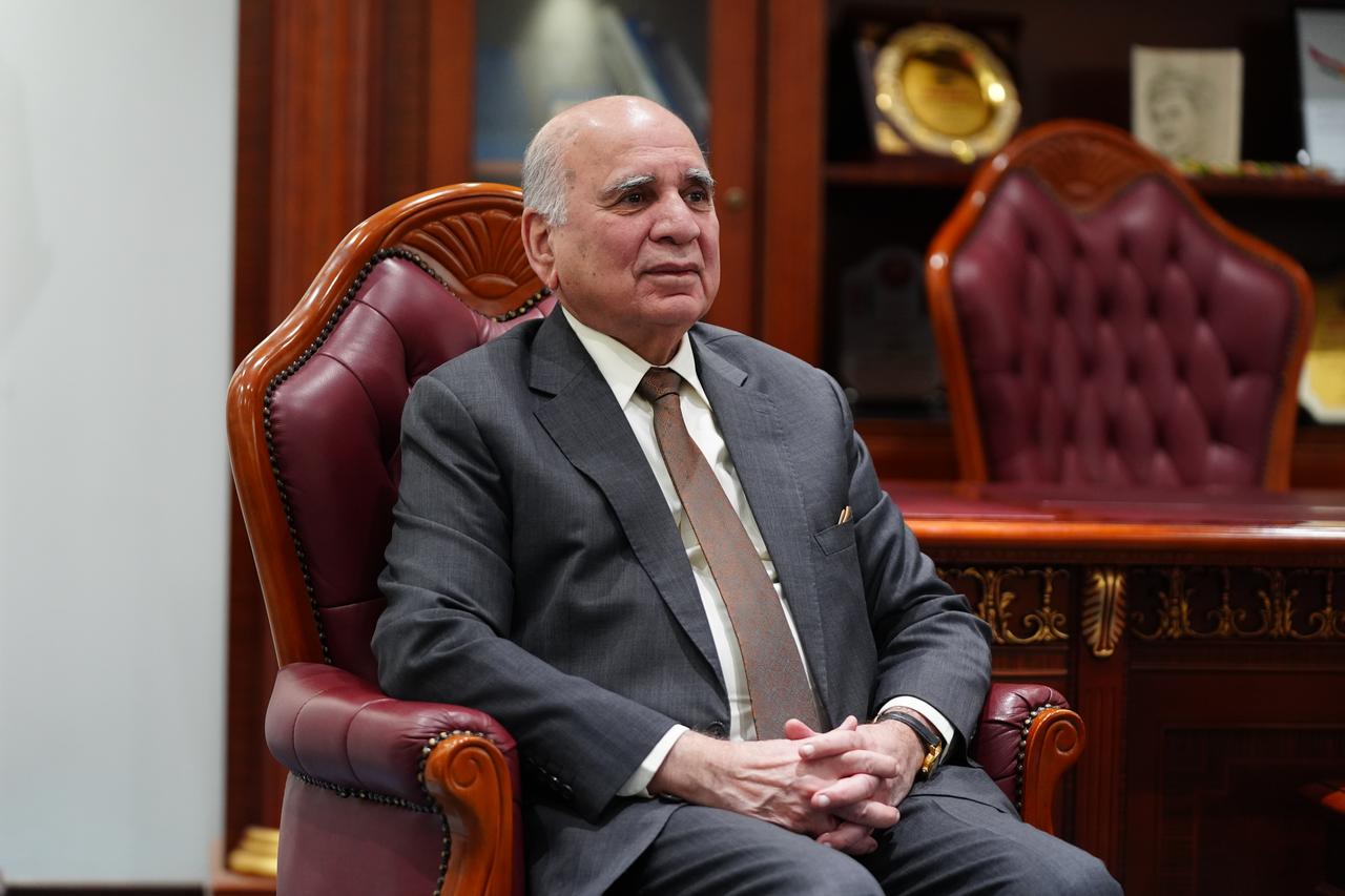 Iraq's Minister of Foreign Affairs Fuad Hussein, arrived at the parliament building to attend the session expected to elect the country's new president, in Baghdad, Iraq on Feb. 1, 2026. (AA Photo)