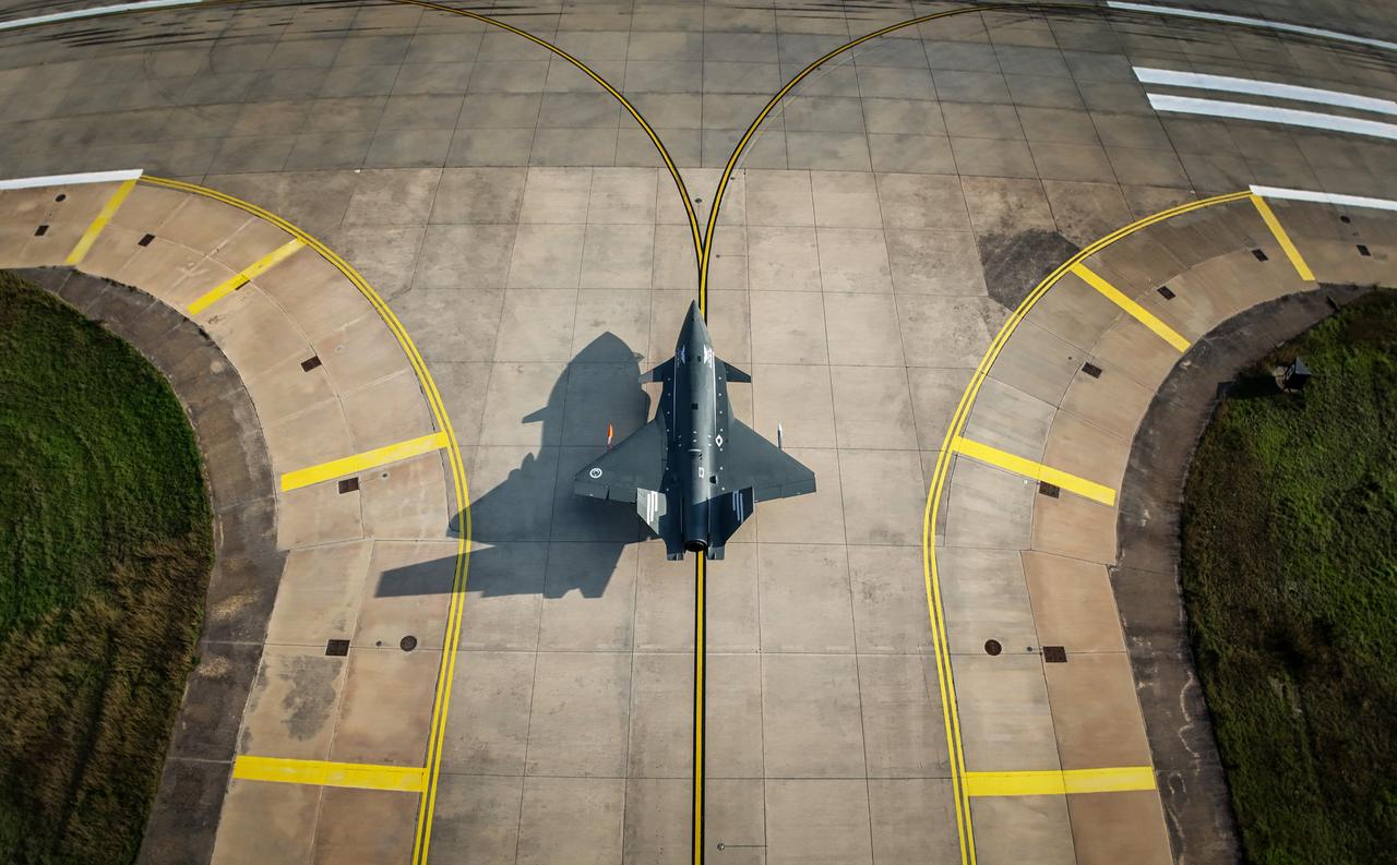 Turkish drone maker Baykar's Bayraktar Kizilelma Fighter UAV drone during a testing at an unspecified location and time. (IHA Photo)