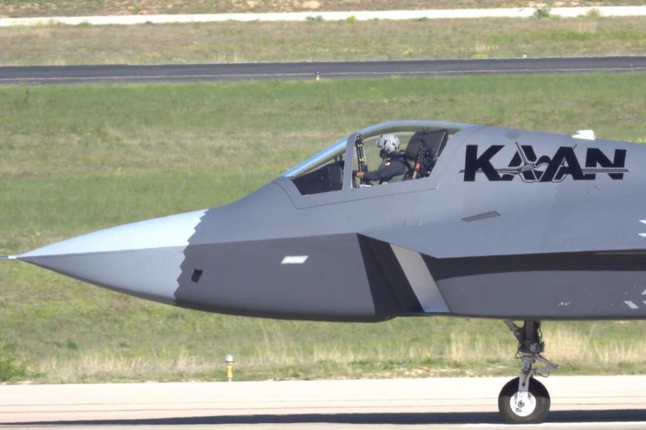 The second flight of the national combat aircraft KAAN is being carried out in Ankara, Türkiye, on May 06, 2024. (Photo via Turkish Defense Industries Presidency)