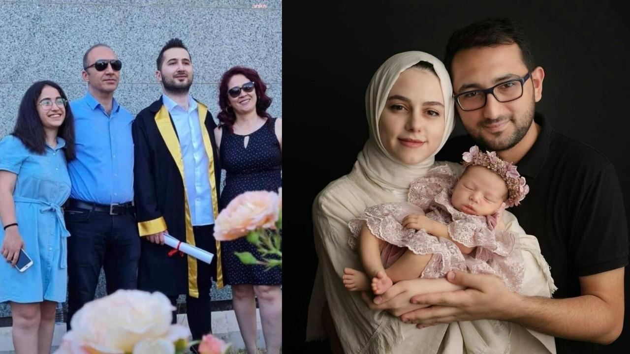 Family photographs of lawyers who lost their lives in the Feb. 6, 2023 earthquakes in southern Türkiye. (Photo via T24)