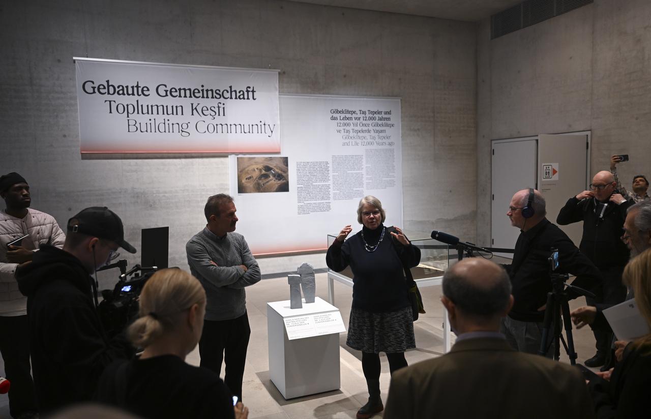 Gobeklitepe, known as the world’s oldest settlement and listed as a UNESCO World Heritage site, and the surrounding Tas Tepeler region are to be introduced with 93 selected artifacts in an exhibition in Germany, presenting the artistic expressions of early settled communities from birth and daily life to death across eight thematic sections, ahead of its opening in Berlin, Germany, Feb. 5, 2026. (AA Photo)