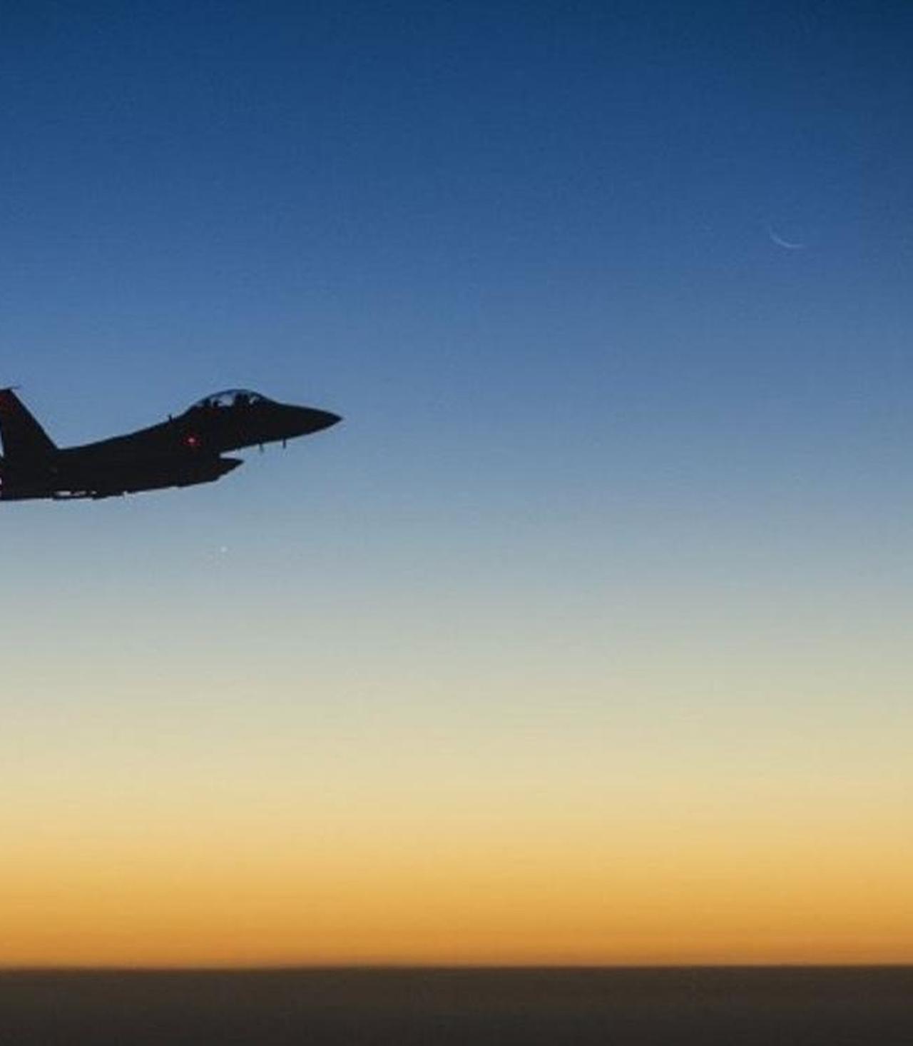 Illustrative photo of a US Air Force F-15E Strike Eagle flying over northern Iraq on Sept. 23, 2014. (AFP Photo)