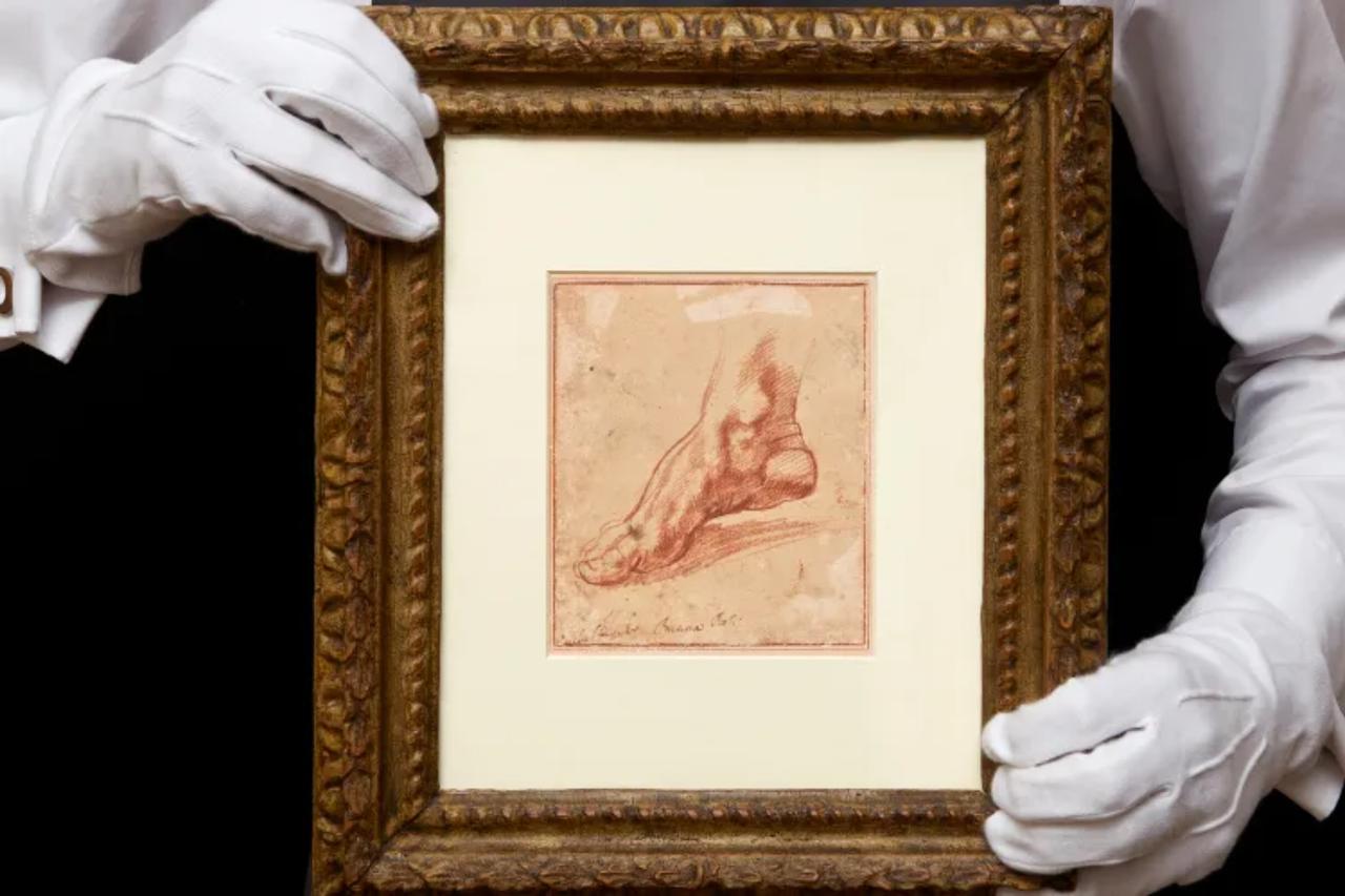 Michelangelo foot sketch sells for record $27.2M at Christie's auction