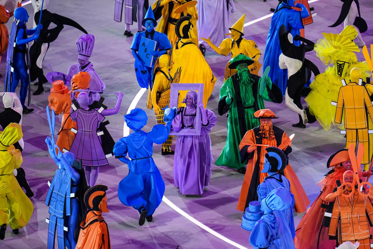 The 2026 Winter Olympic Games officially begin with performances at San Siro Stadium in Milan, Italy, on February 6, 2026. (AA Photo)