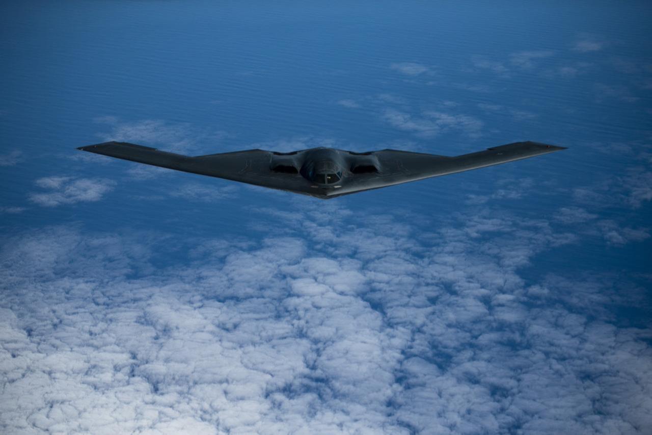   Four B-2 stealth bombers fly round-trip from US to strike underground missile sites