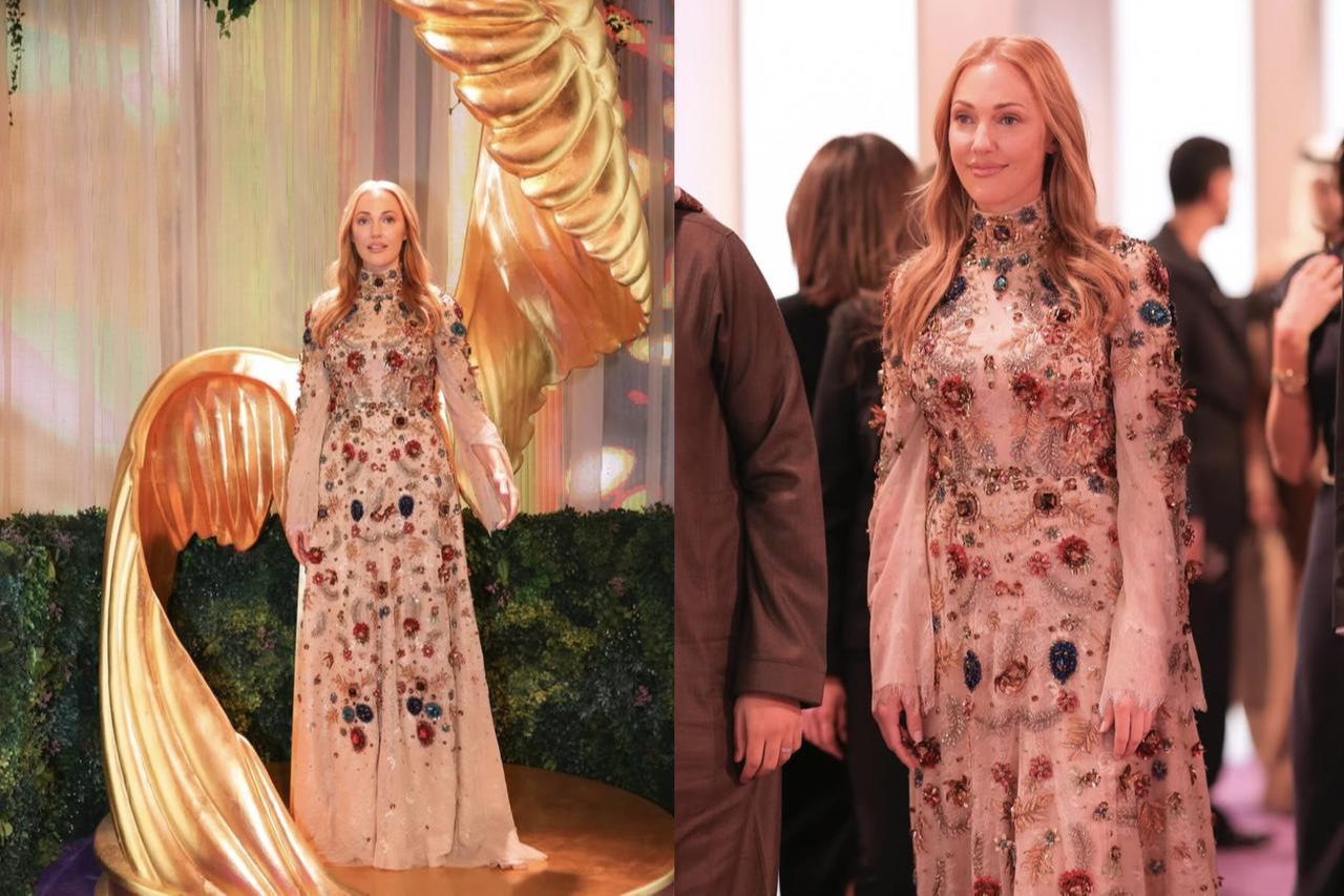 Meryem Uzerli arrives at the Joy Awards 2026 in Riyadh, Saudi Arabia, January 17, 2026. (Photos via Threads)