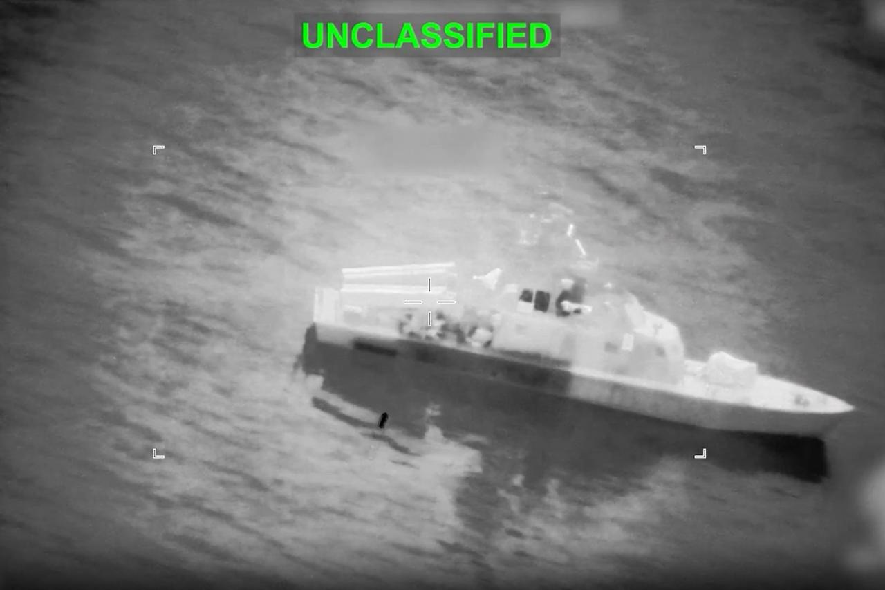 Iranian naval vessels destroyed near Strait of Hormuz, US says