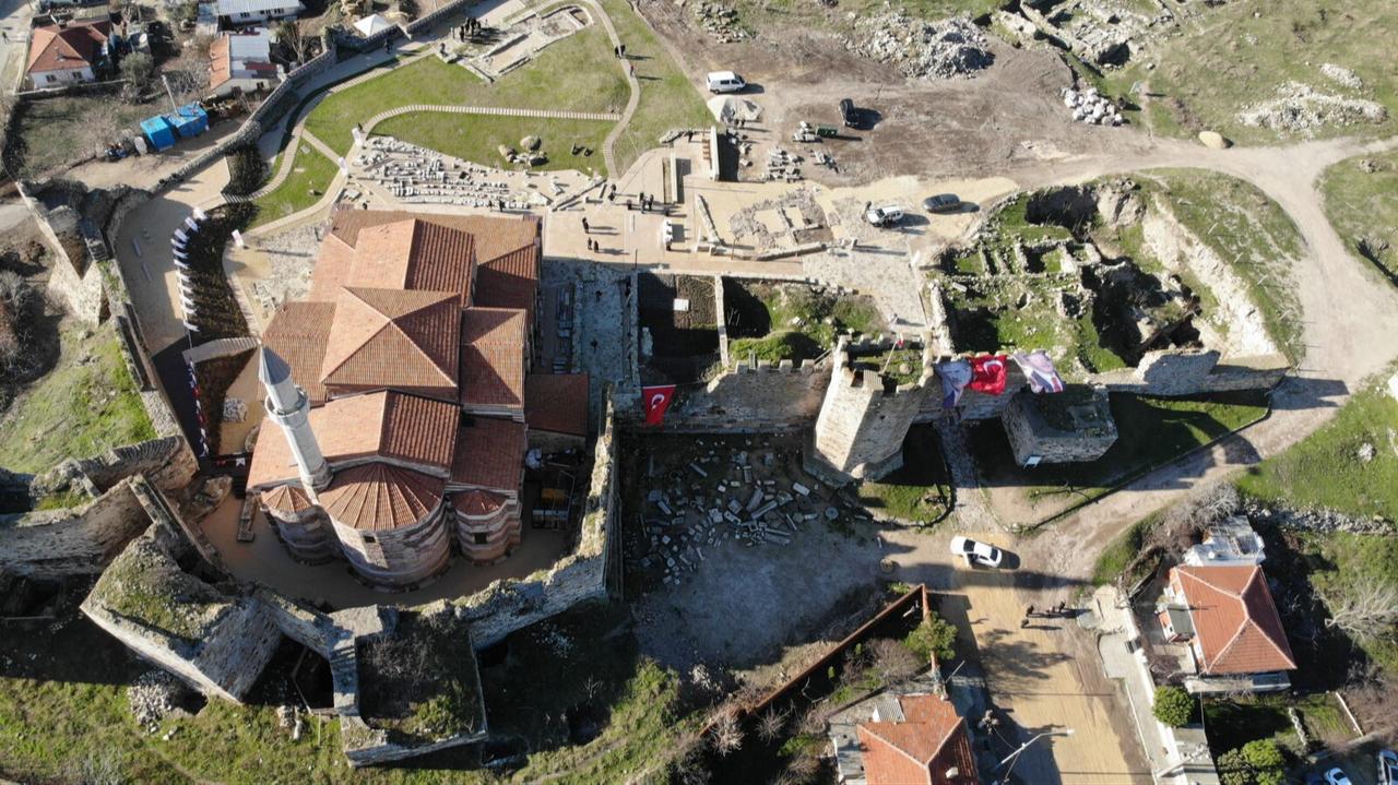The Hagia Sophia of Enez, estimated to have been built in the 12th century in Edirne, Türkiye. (IHA Photo)