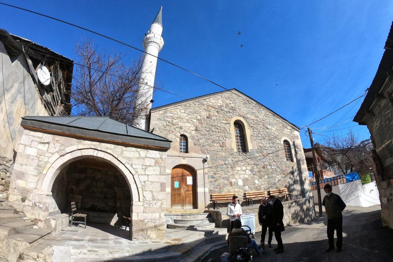 The Hagia Sophia Mosque in Gumushane, Türkiye, which was built in the Middle Ages and converted into a mosque 284 years ago. (IHA Photo)