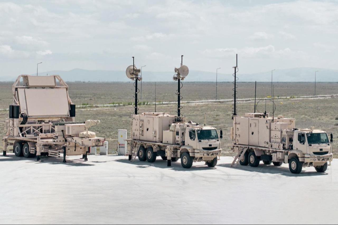 Türkiyes SIPER long-range air and missile defense system elements at an undated time and location. (Photo via Aselsan)
