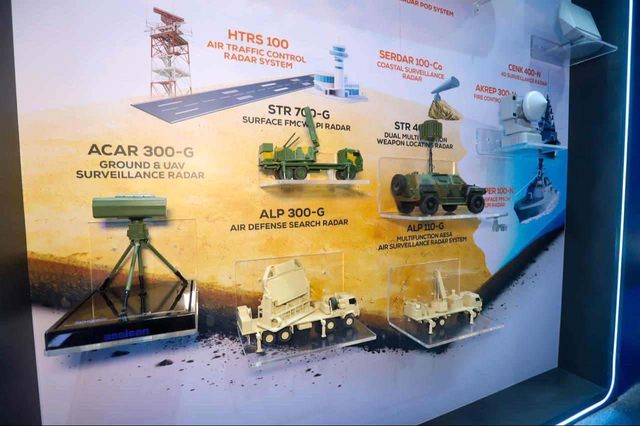 A view of Aselsan's various radar systems on a stand during the 4th EDEX 2025 Egypt Defense Expo in Cairo, Egypt, Dec. 2, 2025. (AA Photo)