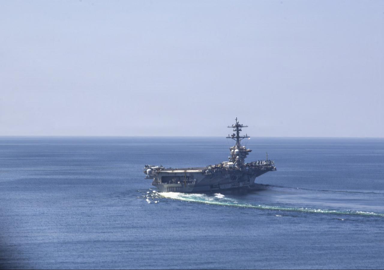 Nimitz-class aircraft carrier USS Abraham Lincoln (CVN 72) sails in support of Operation Epic Fury, March 3, 2026. (Photo via U.S. Navy)