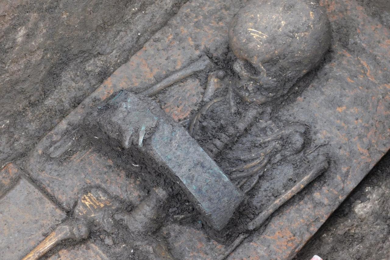 Warrior belts in children’s graves puzzle archaeologists in southern Italy