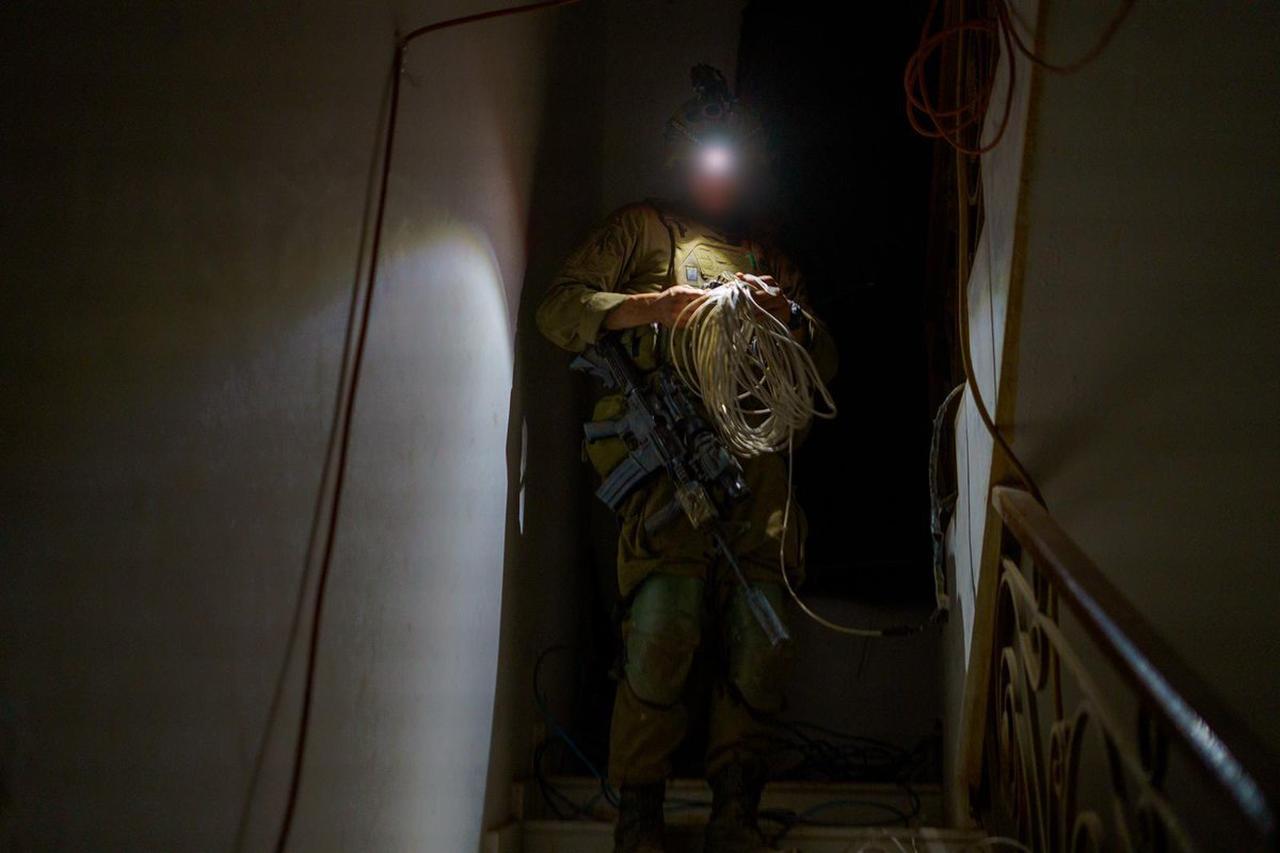 An Israeli soldier operating in southern Lebanon at an undisclosed exact location and time. (Photo via X/@idfonline)