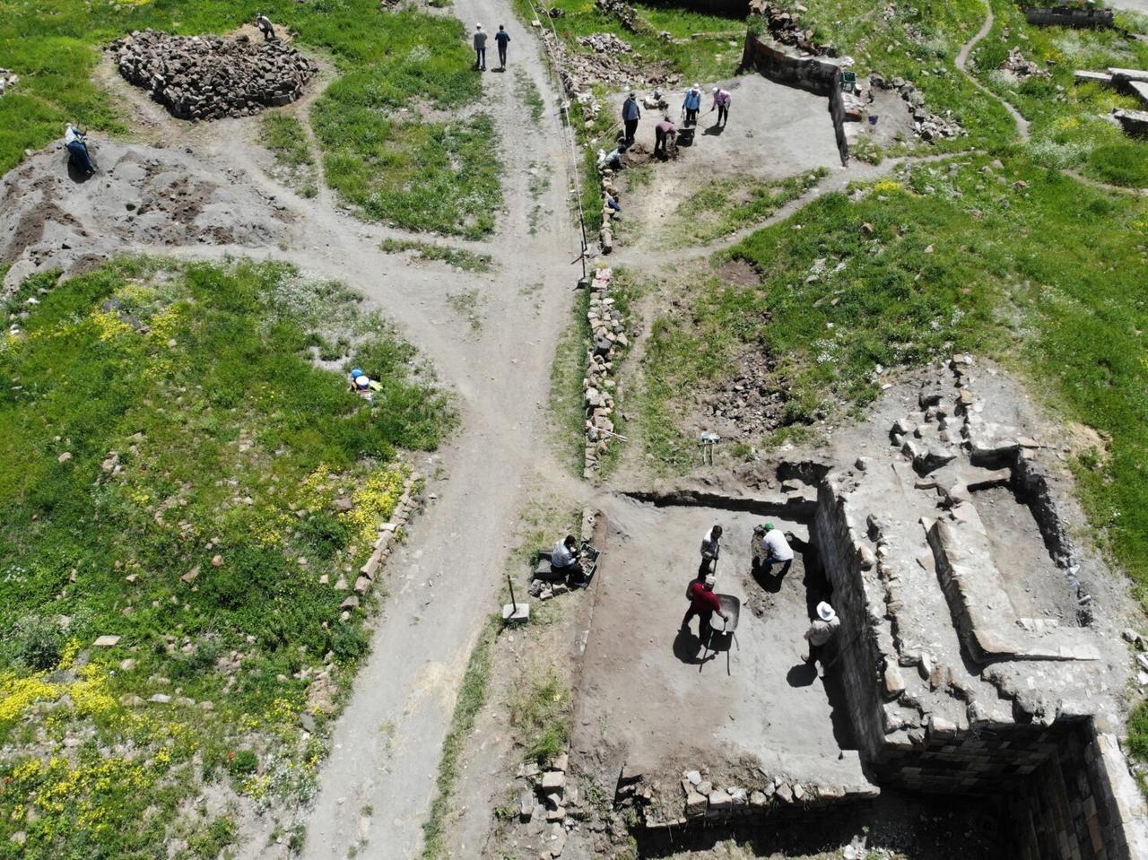 Excavations in Ani ruins in Türkiye's Kars reveal Medieval marvels, Kars, Türkiye, June 18, 2024. (IHA Photo)