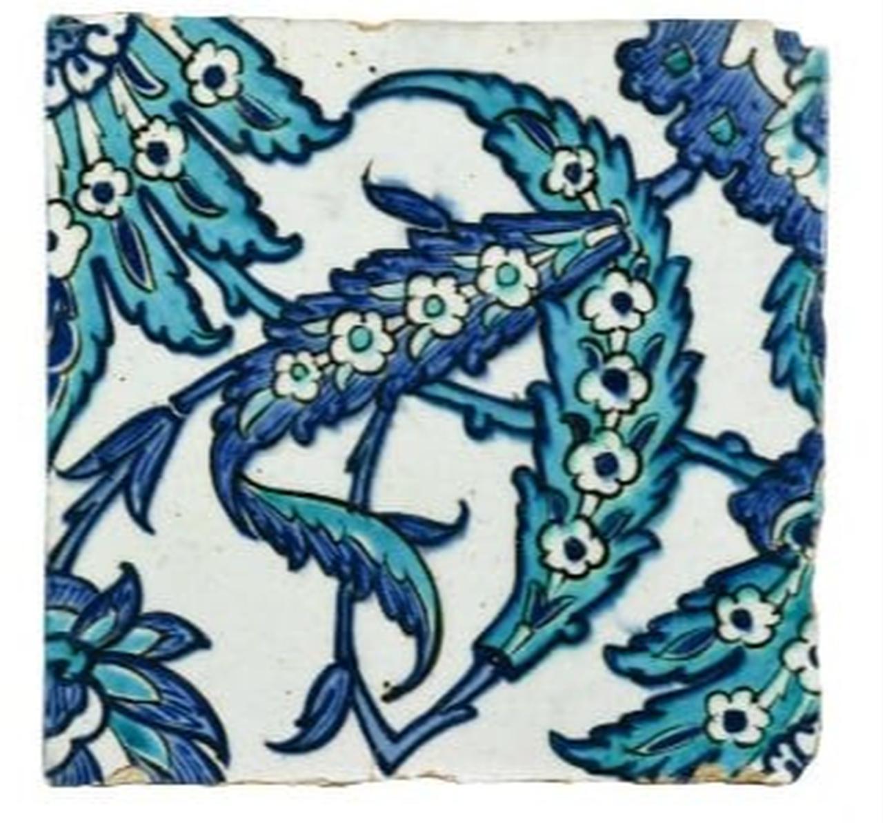 Culture and Tourism Minister Mehmet Nuri Ersoy announces the return of two 16th-century Iznik tiles stolen from Sultanahmet and Rustem Pasa mosques, Ankara, Türkiye, March 17, 2026. (AA Photo)