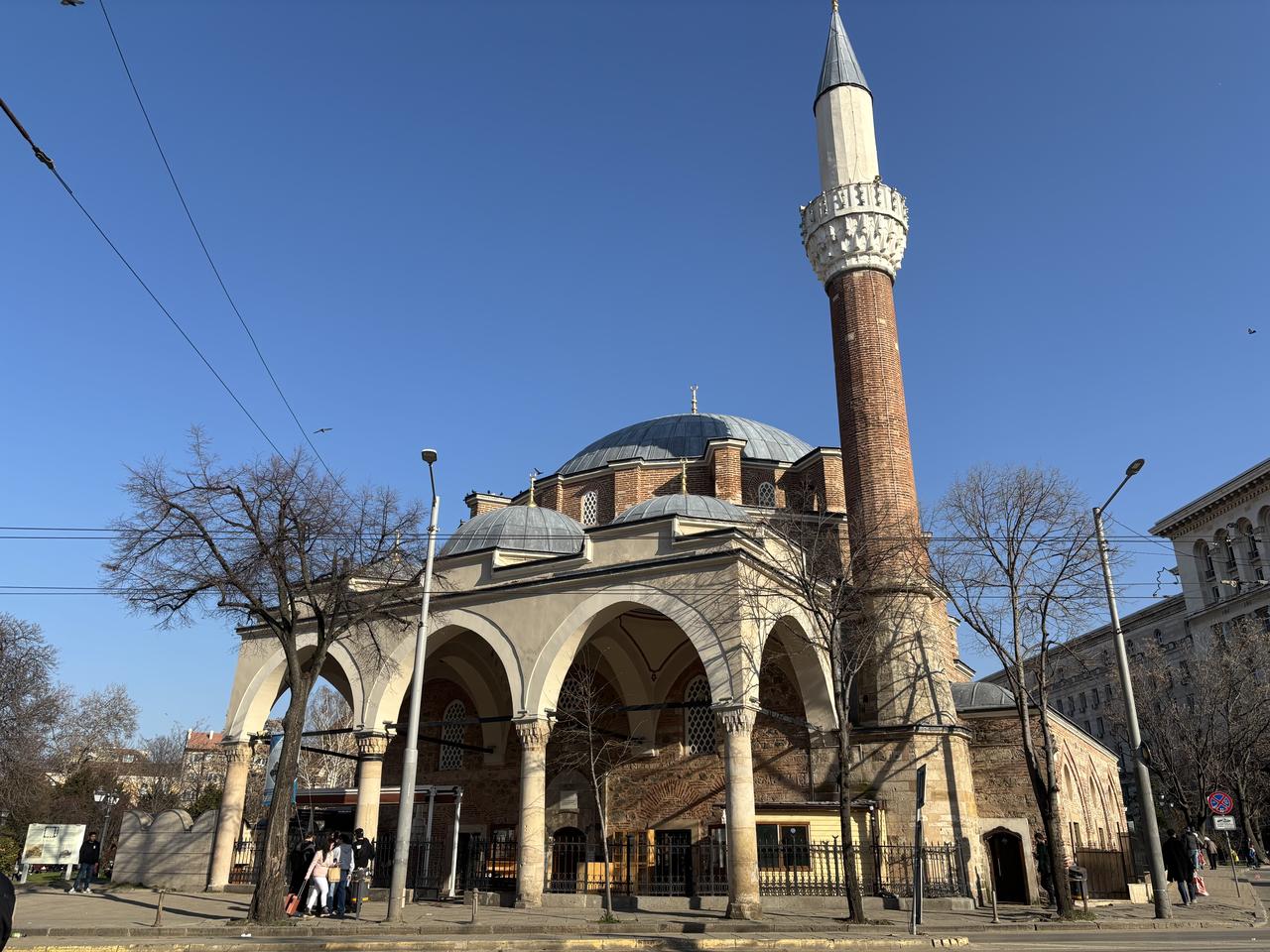 Located in the city center, the mosque is known as an important cultural landmark, attracting both locals and tourists visiting Sofia. Bulgaria, March 19, 2026. (AA Photo)