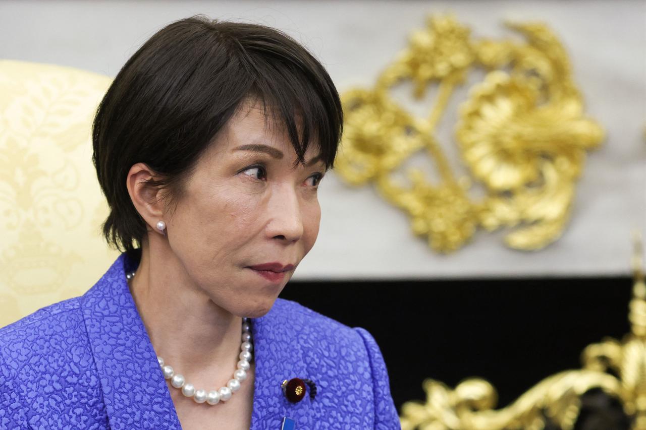 Prime Ministerof JapanSanae Takaichi looks on during a bilateral meeting with U.S. President Donald Trump in the Oval Office of the White House in Washington, DC on March 19, 2026. (AFP Photo)