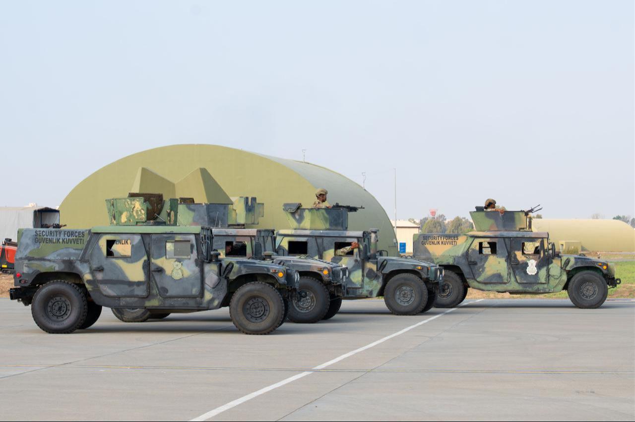 39th Security Forces Squadron Airmen prepare to begin Exercise Titan Shield 25-09 at Incirlik Air Base, Türkiye, Sept. 8, 2025. (Photo via U.S. Air Force)