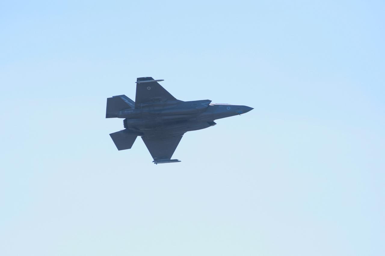 A fighter jet takes off from RAF Akrotiri base following two reported drone attacks near Limassol on March 2, 2026. (AFP Photo)