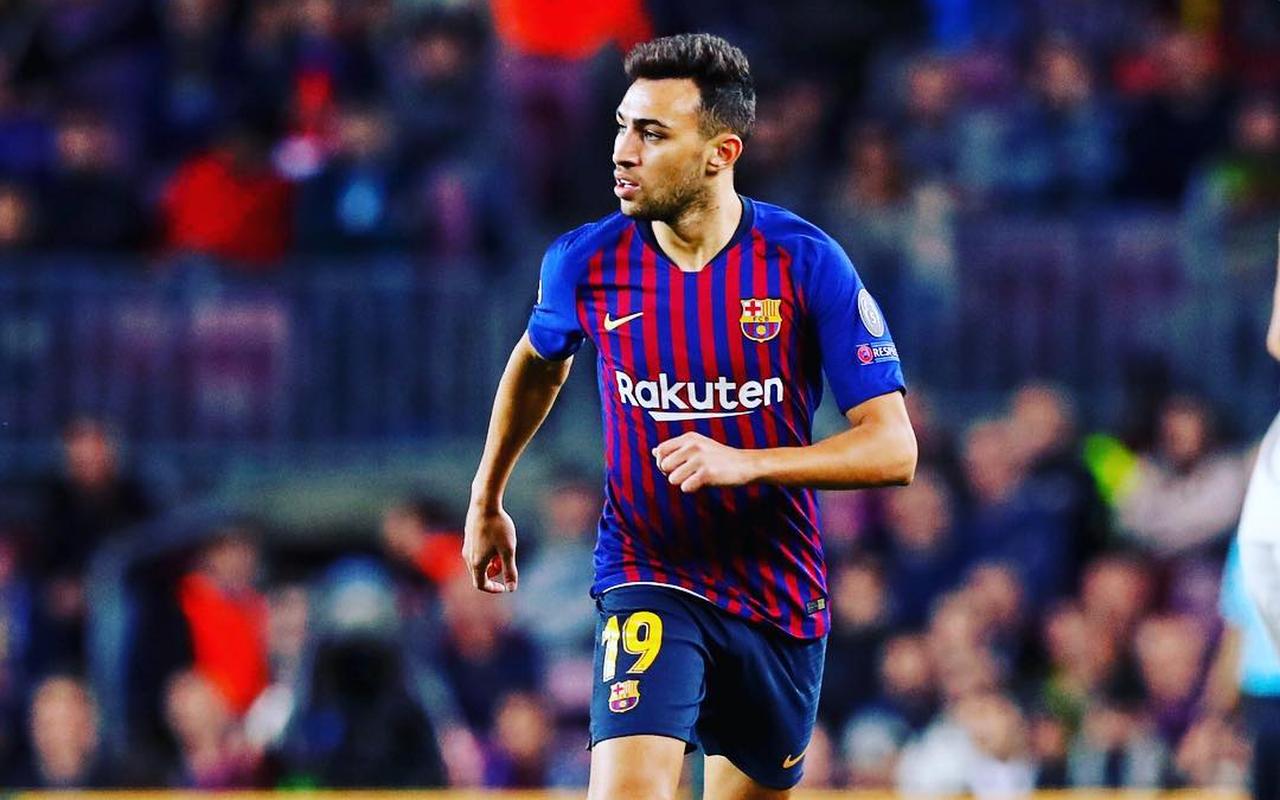 Moroccan footballer Munir El Haddadi in action during his time at Barcelona, where he began his professional career. (Photo via Instagram/@munirhaddadi)