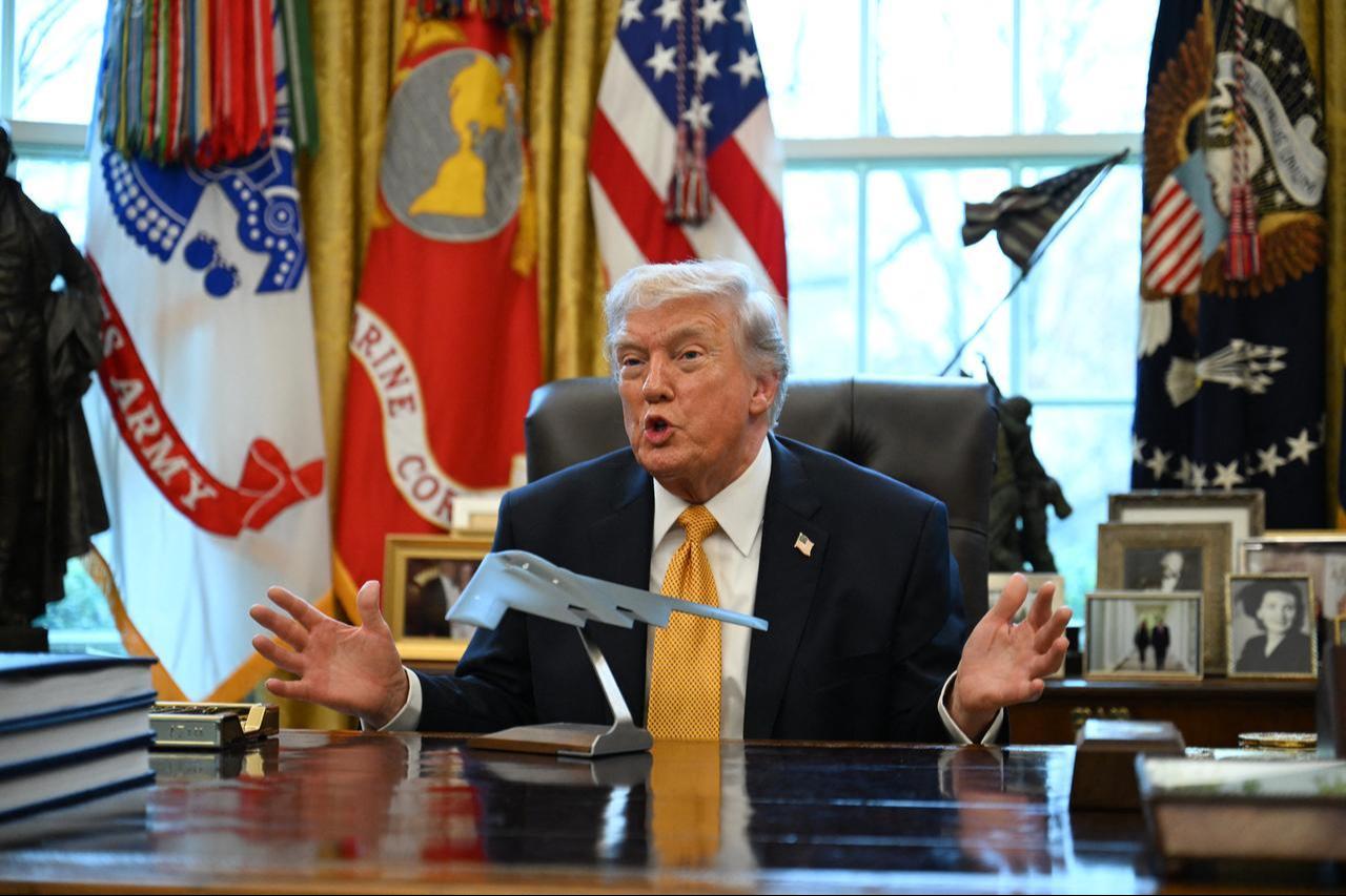 US President Donald Trump speaks after signing an executive order on fraud in the Oval Office at the White House in Washington, DC, on March 16, 2026. (AFP Photo)