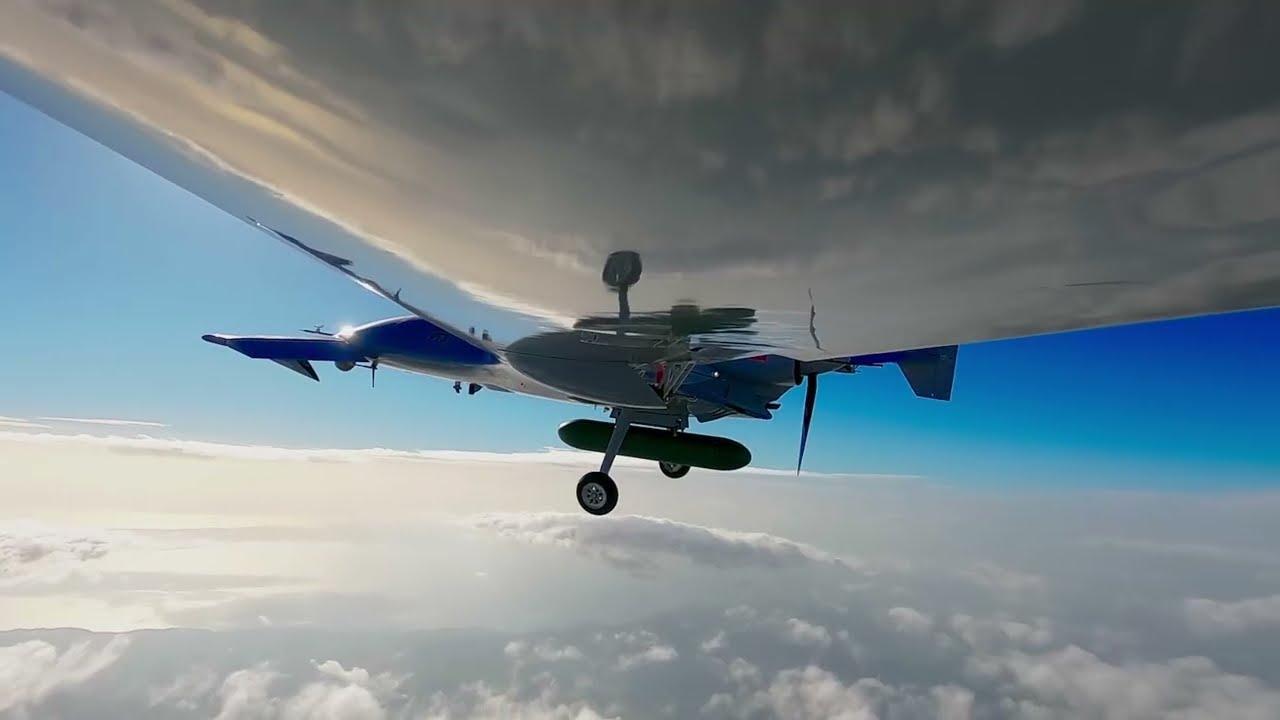 A screengrab from a video shows Turkish drone manufacturer Baykar's K2 Kamikaze unmanned aerial vehicle (UAV) during multi-day flight tests. (Photo via X/@BaykarTech)