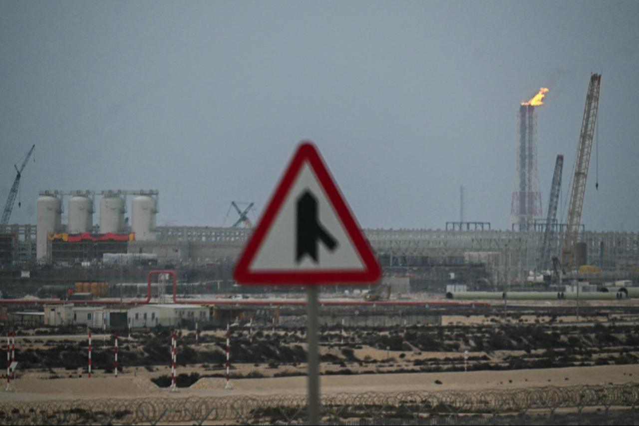 This photo shows QatarEnergy's operating facilities in Ras Laffan Industrial City, March 2, 2026. (AFP Photo)