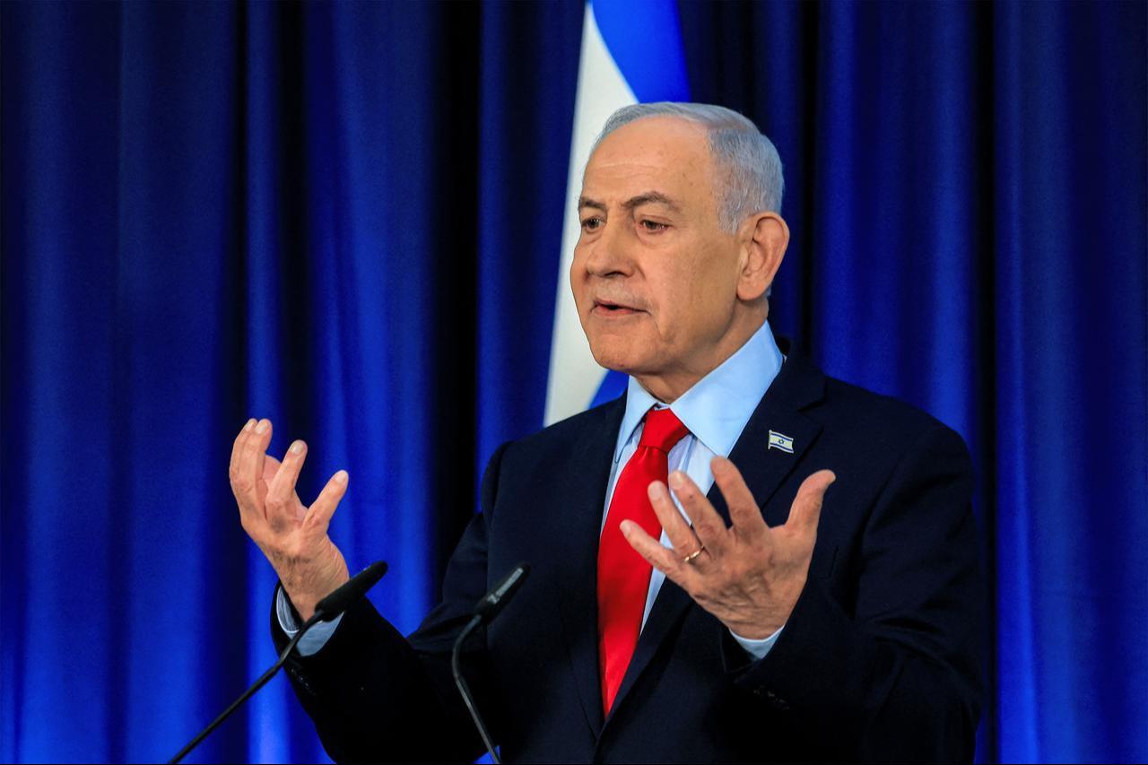 Israeli Prime Minister Benjamin Netanyahu gives a press conference in Jerusalem on March 19, 2026. (AFP Photo)