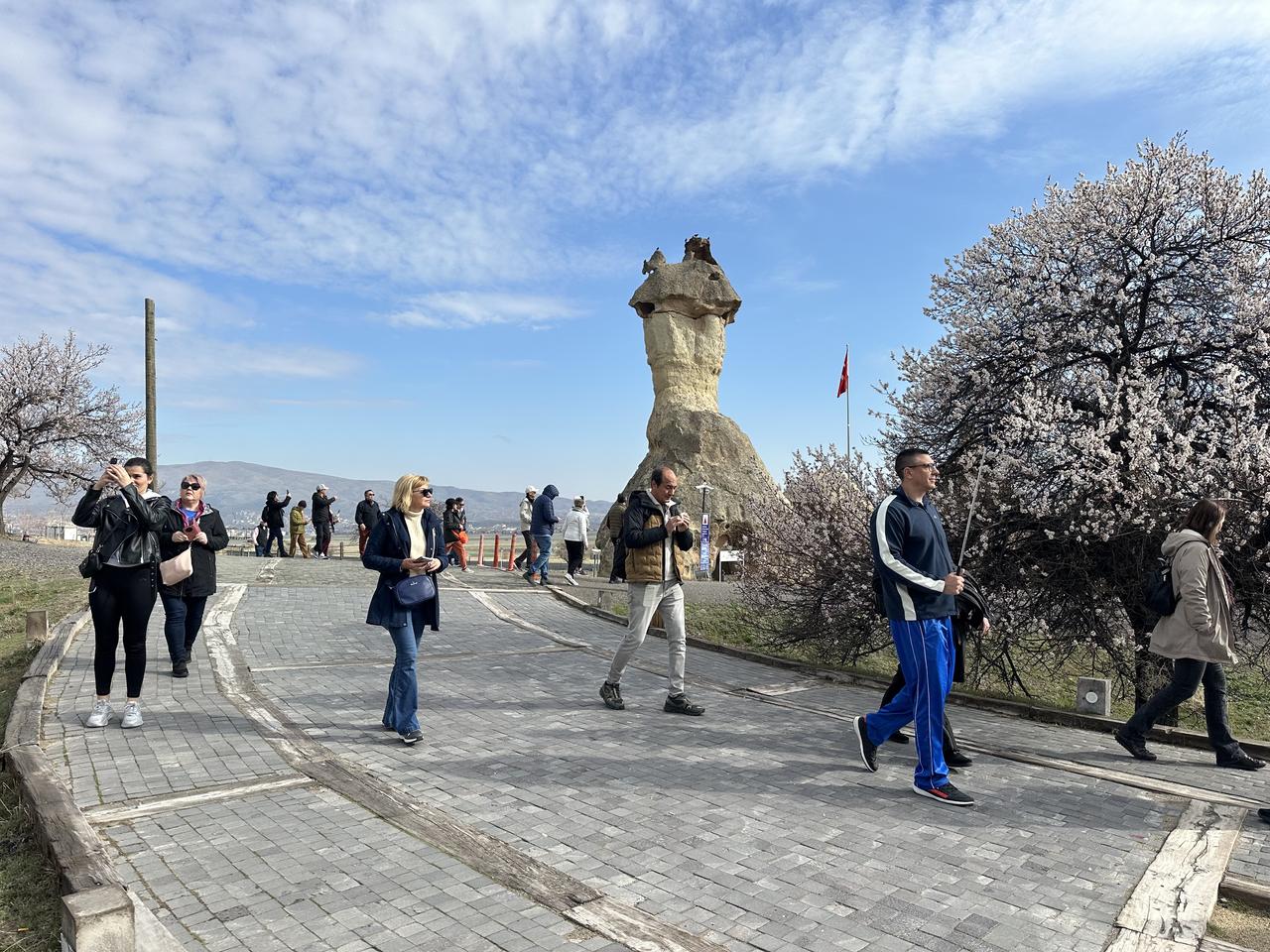 During the Eid al-Fitr, 57,988 people visited museums, archaeological sites, and historical landmarks in the Cappadocia region. Nevsehir, Türkiye, March 25, 2026. (AA Photo)