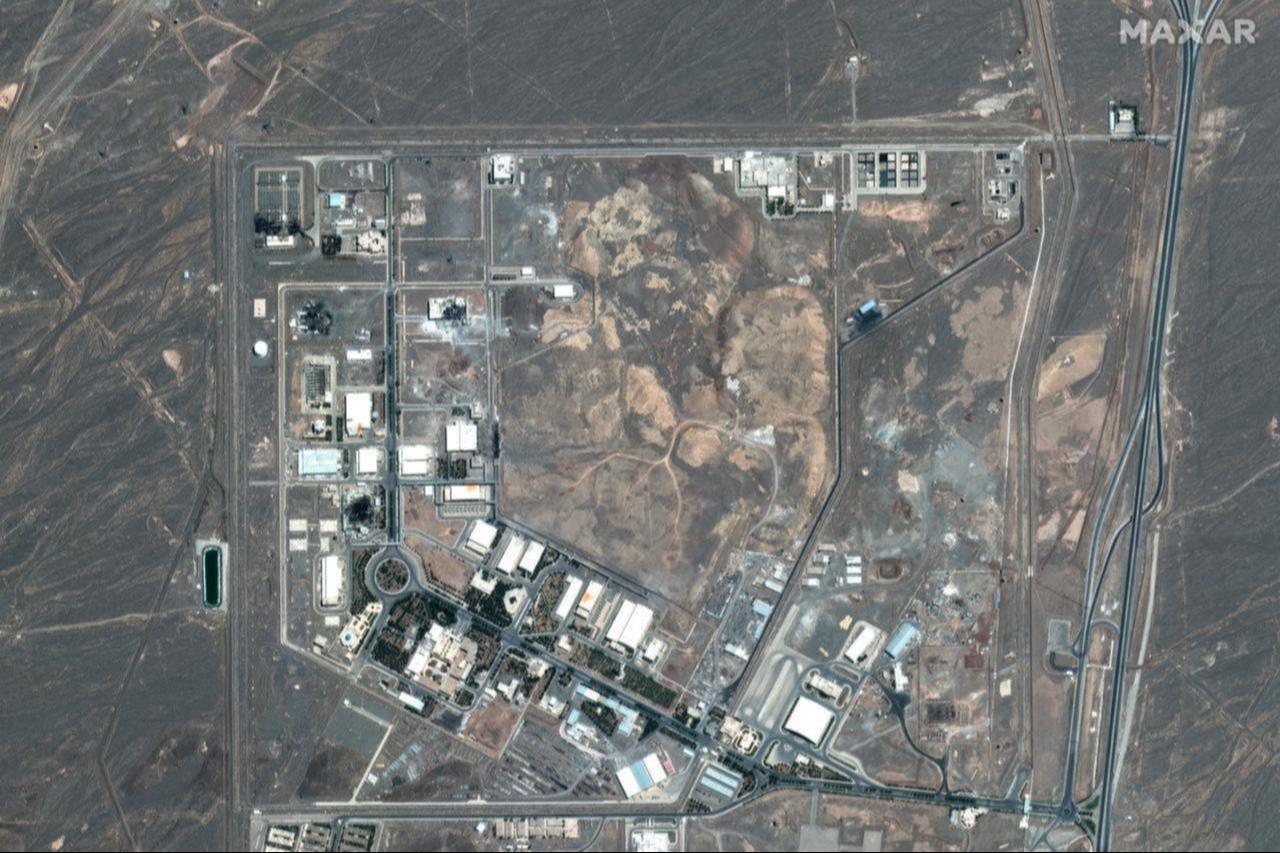 Satellite image shows Natanz nuclear facilities, near Ahmadabad, Iran, after airstrikes, June 15, 2025. (AFP Photo)