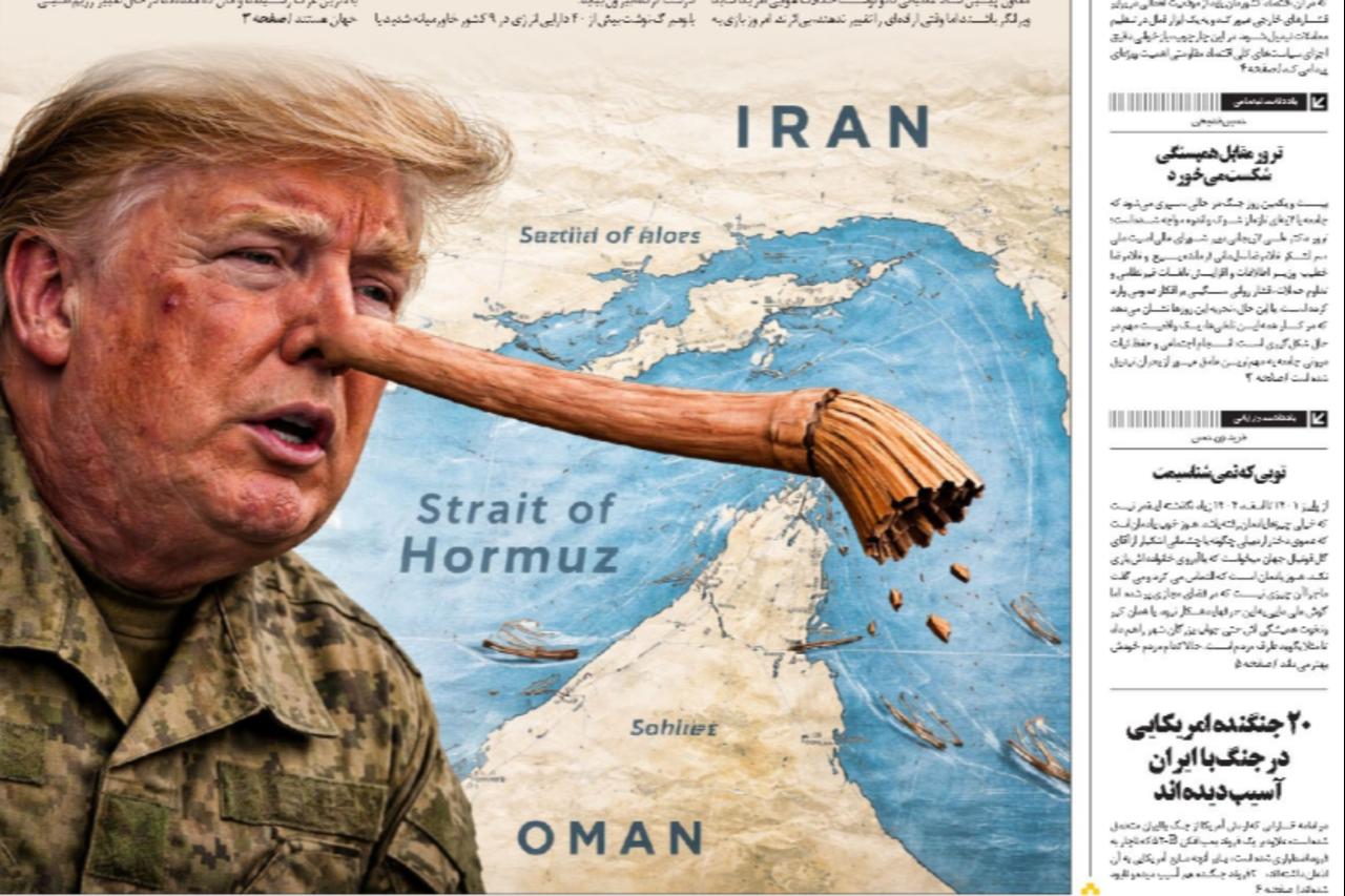 Strait up lies: Iranian media trolls Trump’s peace talk claim