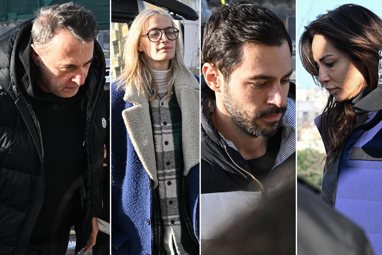 Public figures detained as part of a widening narcotics investigation are seen during police procedures in Istanbul, Türkiye. (Photo collage by haberler.com)