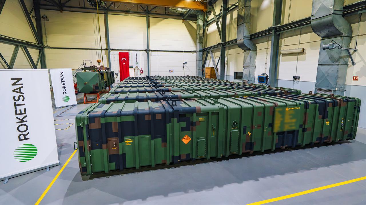 Serial production and deliveries of the TAYFUN Ballistic Missile and the SOM Cruise Missile, developed by ROKETSAN, rockets, and munitions, are continuing as planned in Istanbul, Türkiye on March 25, 2026. (AA Photo)