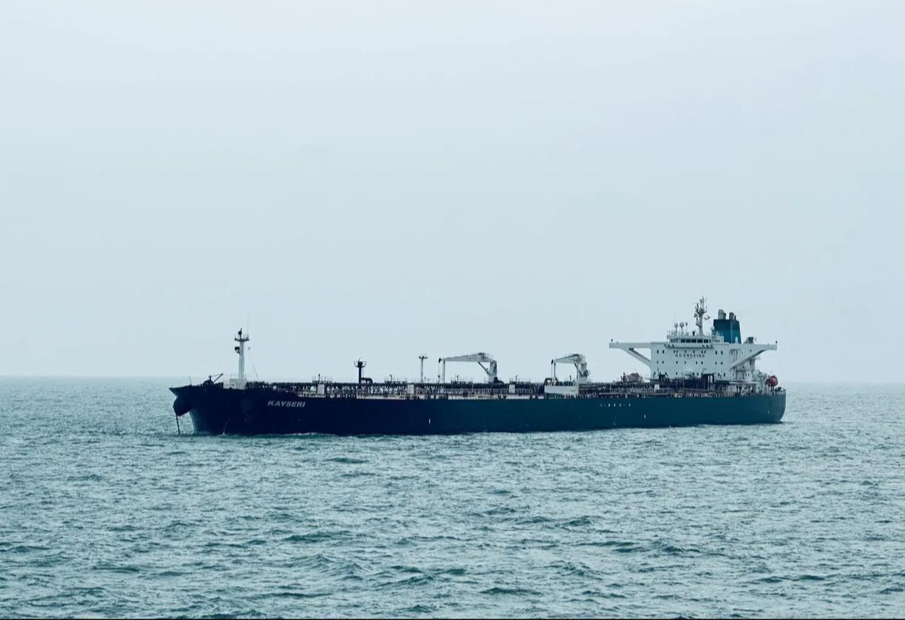 The crude oil tanker ALTURA, which was targeted by unknown drones in the Black Sea on March 26, 2026. (Photo via marinetraffic.com)