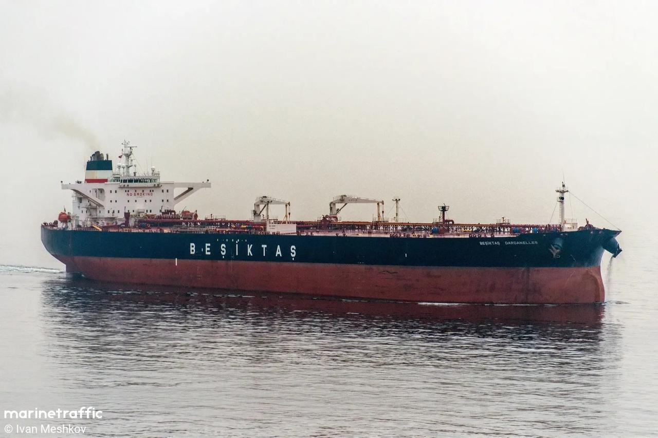 The crude oil tanker ALTURA, which was targeted by unknown drones in the Black Sea on March 26, 2026. (Photo via marinetraffic.com)