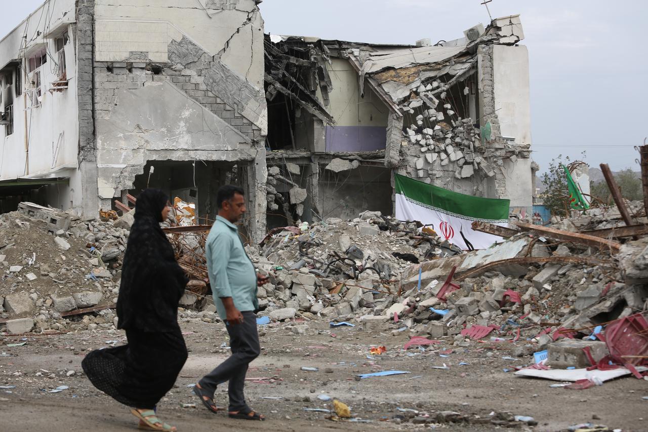 The destroyed building of Shajareh Tayyebeh Girl's School is seen after a US-Israel strike in Minab that killed 185 people, most of them children, in Hormozgan, Iran, March 21, 2026. (AA Photo)