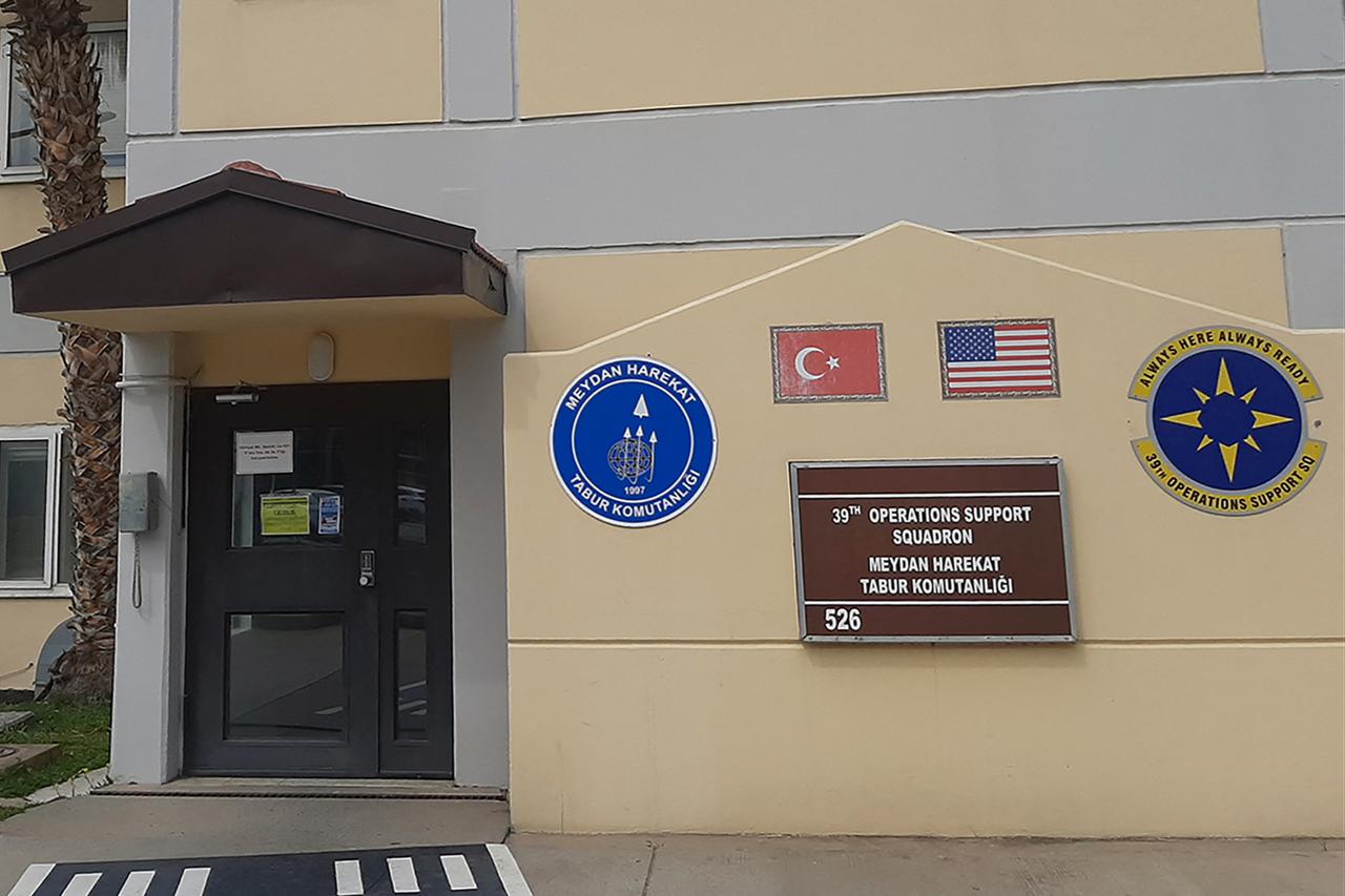 This photograph shows facilities at the Incirlik air base in Adana, south-eastern Türkiye, on March 18, 2026. (AFP Photo)