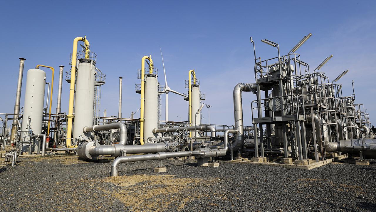 Natural gas processing and storage infrastructure at the Silivri facility in Istanbul, Türkiye. (AA Photo)