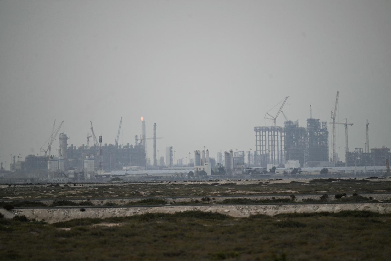 QatarEnergy's operating facilities in Ras Laffan Industrial City, March 2, 2026. (AFP Photo)