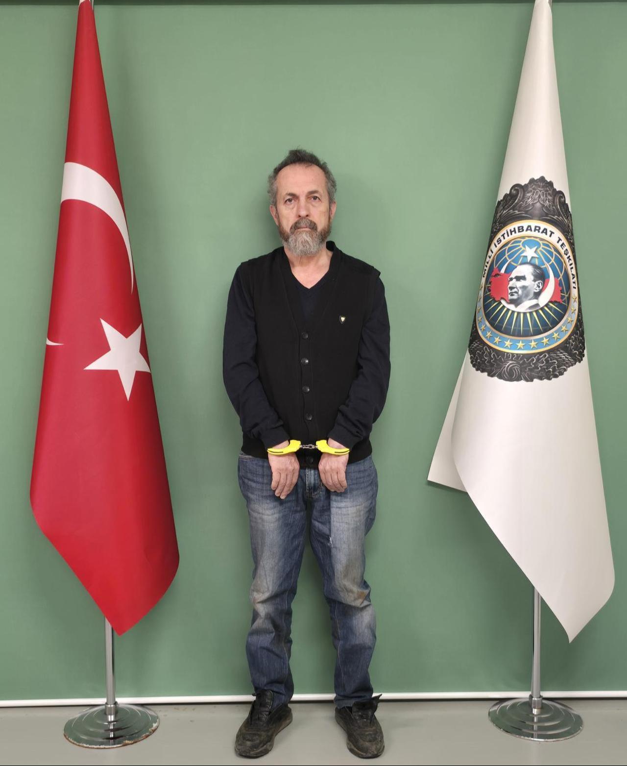 Onder Sigircikoglu, the fugitive former MIT operative wanted for espionage against Türkiye, who was arrested on the Syrian-Lebanese border. (AA Photo)
