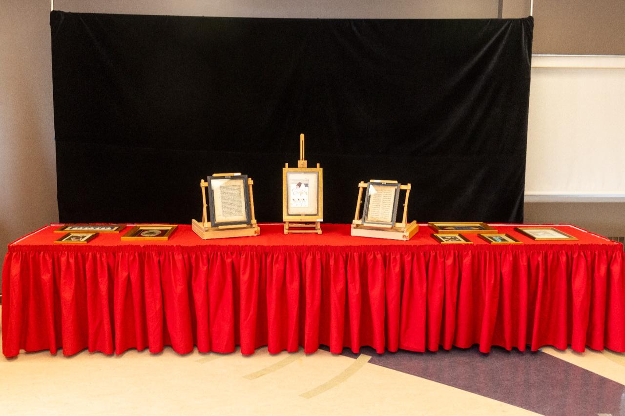 Historical works recently returned from Canada are displayed during a presentation in Ankara, Türkiye, March 31, 2026. (AA Photo)